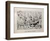 Political Cartoon of Mexican Revolution-null-Framed Art Print