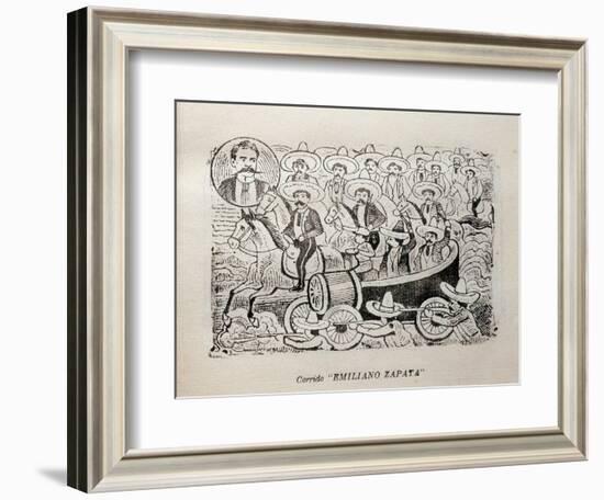 Political Cartoon of Mexican Revolution-null-Framed Art Print