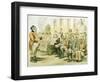 Political Cartoon of Queen Victoria Panhandling-null-Framed Giclee Print