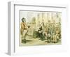 Political Cartoon of Queen Victoria Panhandling-null-Framed Giclee Print