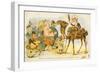 Political Cartoon of the Arrival of Emile Loubet in the United Kingdom-null-Framed Giclee Print