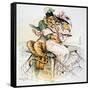 Political Cartoon-Louis Dalrymple-Framed Stretched Canvas