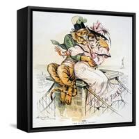 Political Cartoon-Louis Dalrymple-Framed Stretched Canvas