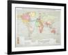 Political Divisions & Comm., Philips' Comparative Series of Wall Atlases of World Relations, 1916-null-Framed Giclee Print