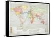 Political Divisions & Comm., Philips' Comparative Series of Wall Atlases of World Relations, 1916-null-Framed Stretched Canvas