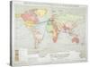 Political Divisions & Comm., Philips' Comparative Series of Wall Atlases of World Relations, 1916-null-Stretched Canvas