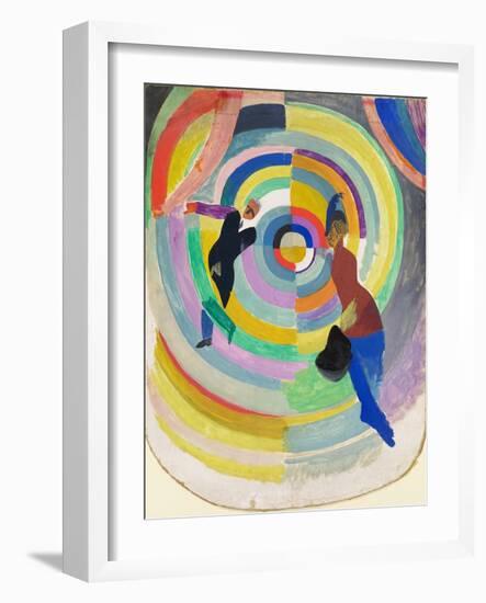 Political Drama, 1914-Robert Delaunay-Framed Art Print