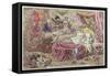 Political Dreamings, Visions of Peace, Prospective Horrors-James Gillray-Framed Stretched Canvas