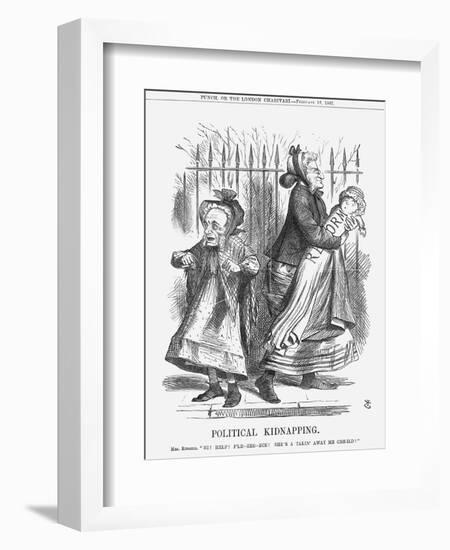 Political Kidnapping, 1867-John Tenniel-Framed Giclee Print