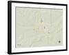 Political Map of Ada, OK-null-Framed Art Print