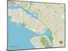 Political Map of Alameda, CA-null-Mounted Art Print