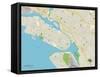 Political Map of Alameda, CA-null-Framed Stretched Canvas