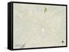 Political Map of Albertville, AL-null-Framed Stretched Canvas