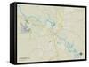 Political Map of Alexandria, LA-null-Framed Stretched Canvas