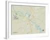 Political Map of Alexandria, LA-null-Framed Art Print