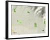 Political Map of Altadena, CA-null-Framed Art Print