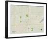 Political Map of Amarillo, TX-null-Framed Art Print