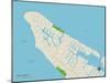 Political Map of Anna Maria, FL-null-Mounted Art Print