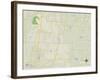 Political Map of Anna, TX-null-Framed Art Print