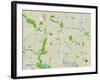 Political Map of Annandale, VA-null-Framed Art Print