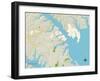 Political Map of Annapolis, MD-null-Framed Art Print