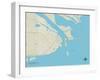 Political Map of Apalachicola, FL-null-Framed Art Print