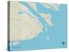 Political Map of Apalachicola, FL-null-Stretched Canvas