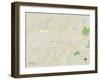 Political Map of Apex, NC-null-Framed Art Print