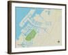 Political Map of Apollo Beach, FL-null-Framed Art Print