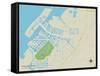 Political Map of Apollo Beach, FL-null-Framed Stretched Canvas