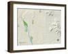 Political Map of Apple Valley, CA-null-Framed Art Print