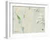 Political Map of Apple Valley, CA-null-Framed Art Print