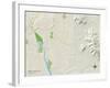 Political Map of Apple Valley, CA-null-Framed Art Print