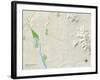 Political Map of Apple Valley, CA-null-Framed Art Print