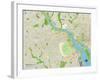 Political Map of Arlington, VA-null-Framed Art Print