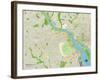 Political Map of Arlington, VA-null-Framed Art Print