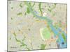 Political Map of Arlington, VA-null-Mounted Art Print