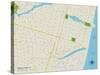 Political Map of Asbury Park, NJ-null-Stretched Canvas