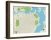 Political Map of Atascocita, TX-null-Framed Art Print