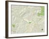 Political Map of Athens, OH-null-Framed Art Print