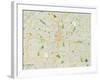 Political Map of Atlanta, GA-null-Framed Art Print