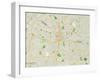 Political Map of Atlanta, GA-null-Framed Art Print