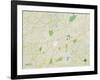 Political Map of Auburn, AL-null-Framed Art Print