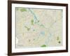 Political Map of Augusta, GA-null-Framed Art Print