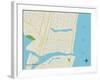 Political Map of Avon-by-the-Sea, NJ-null-Framed Art Print