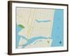 Political Map of Avon-by-the-Sea, NJ-null-Framed Art Print