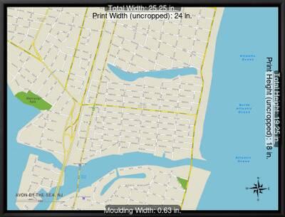 Avon By The Sea Map Political Map Of Avon-By-The-Sea, Nj' Posters | Allposters.com