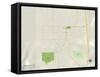 Political Map of Baker City, OR-null-Framed Stretched Canvas