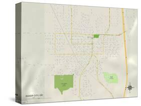 Political Map of Baker City, OR-null-Stretched Canvas