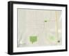 Political Map of Baker City, OR-null-Framed Art Print